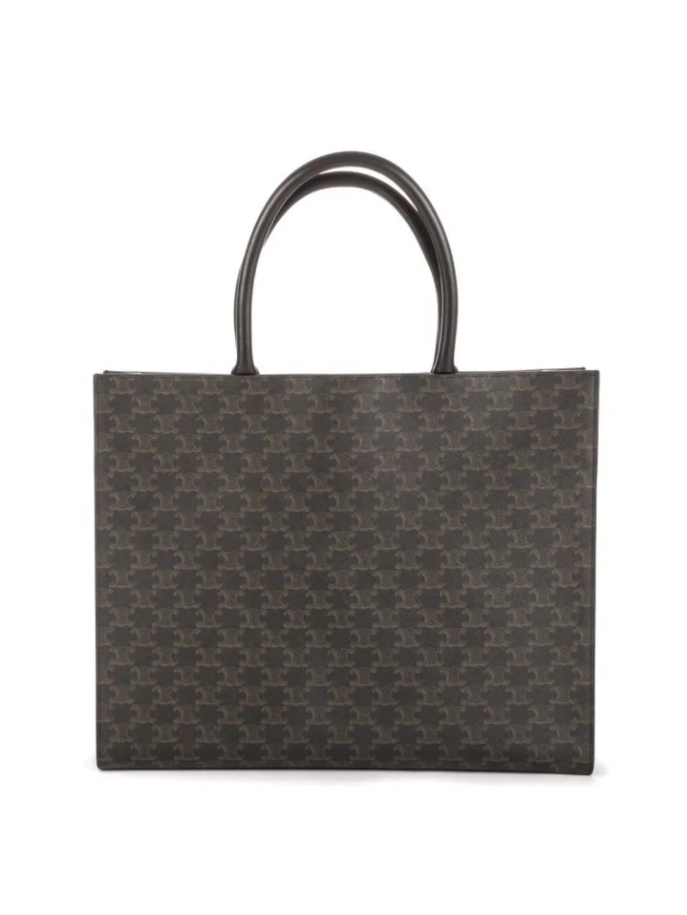 Celine Horizontal Cabas Black Triomphe Canvas - Picture 4 of 10